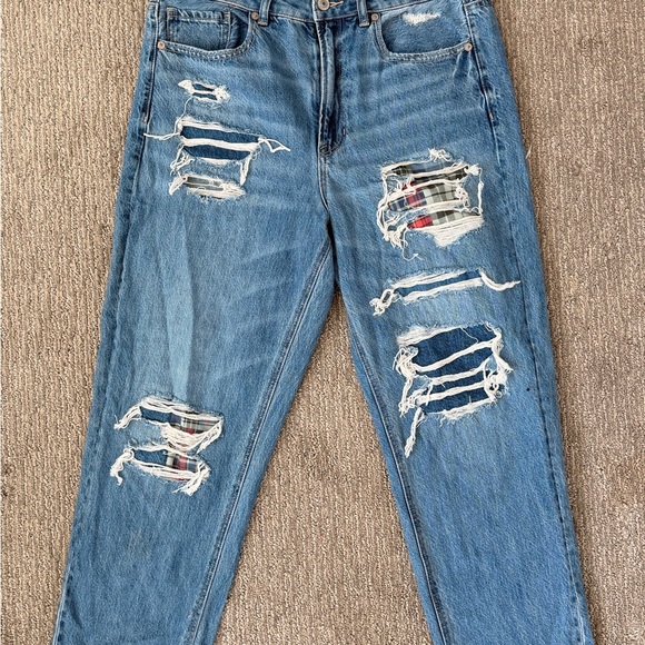 American Eagle Outfitters Light Blue Denim Jeans Tag Detail - Picture 3 of 7